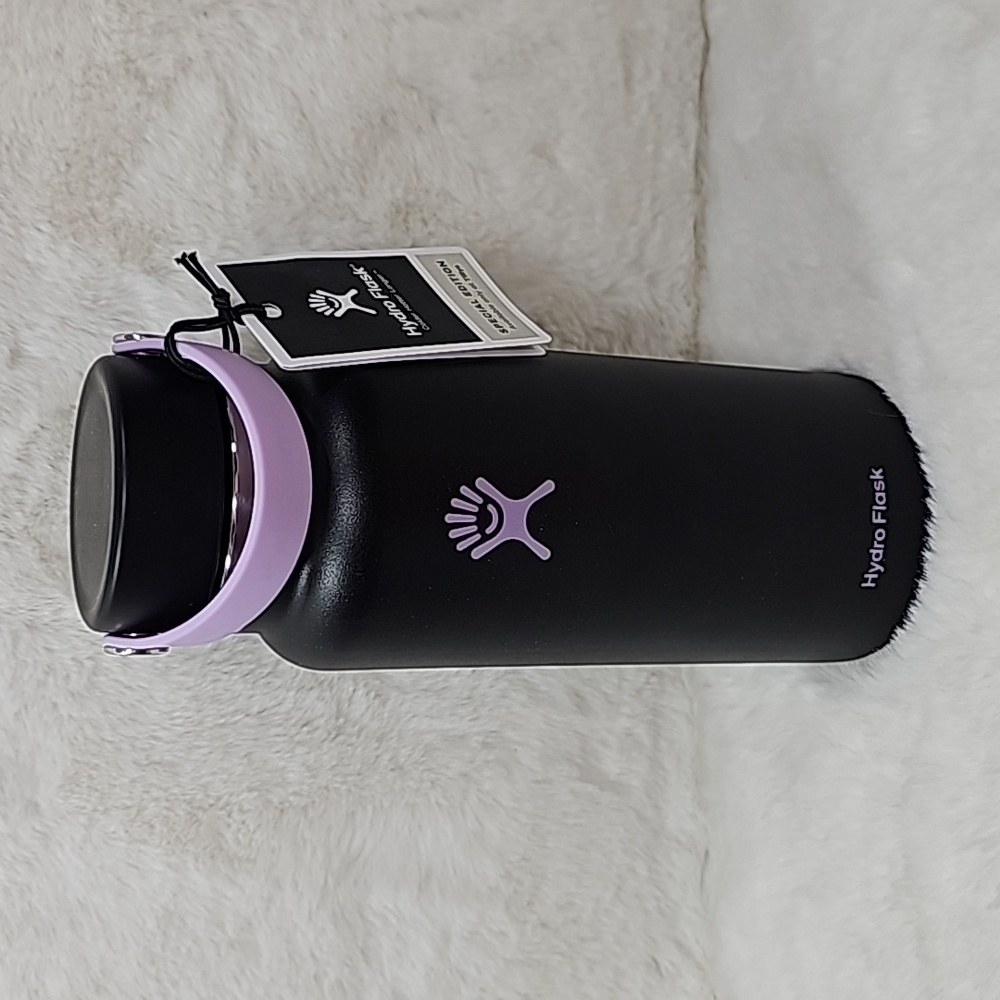 Hydro flask 32 oz Wide Mouth Flex Lid Black/Purple